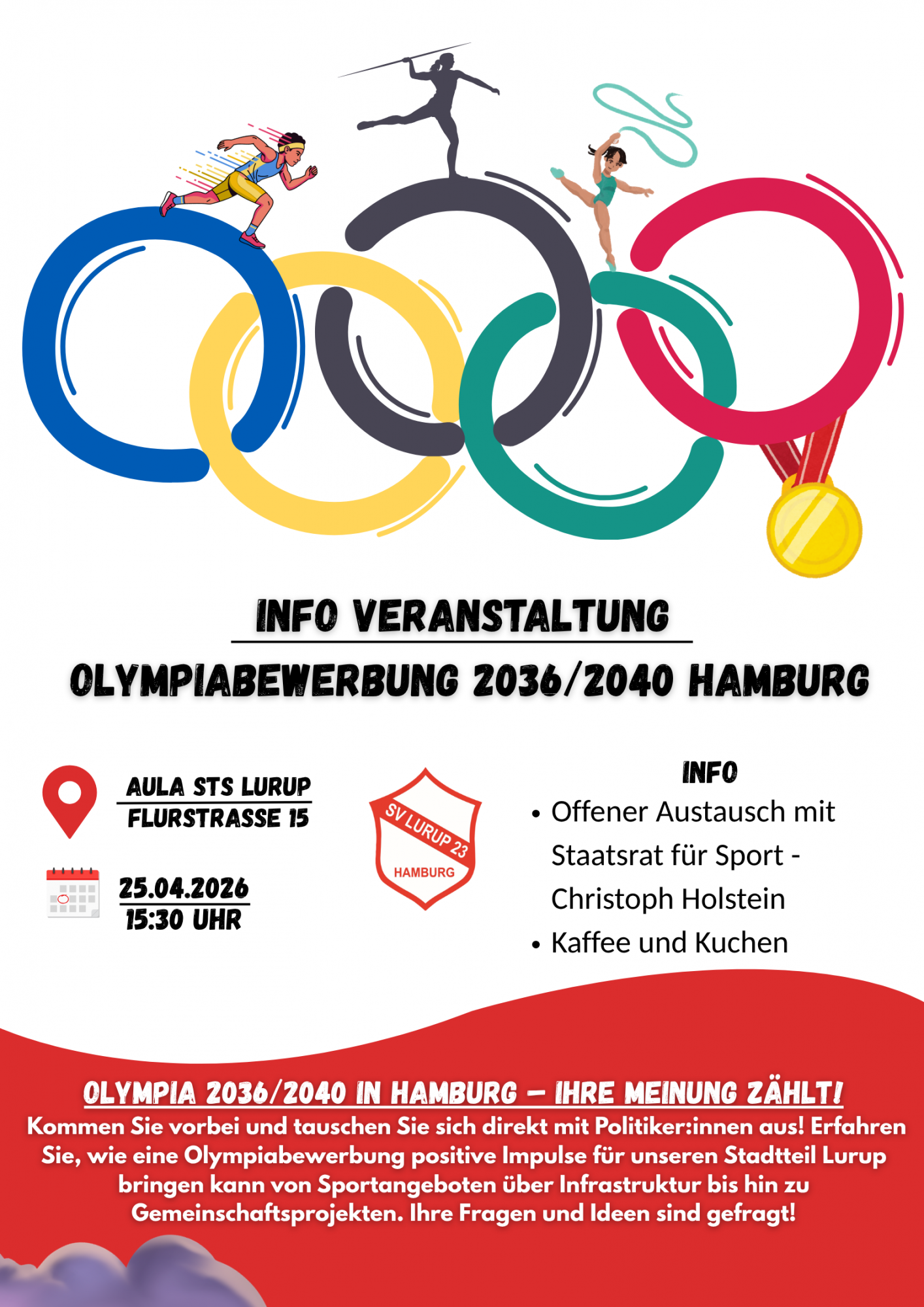 Info Veranstaltung zur Olympiabewerbung 2036/2040 Hamburg